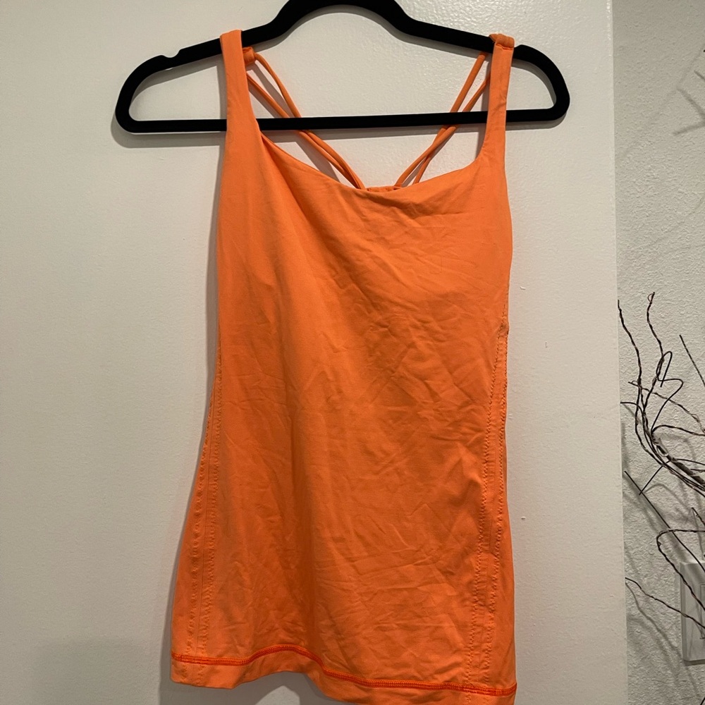 Lukulemon Orange Strappy Women's Top
